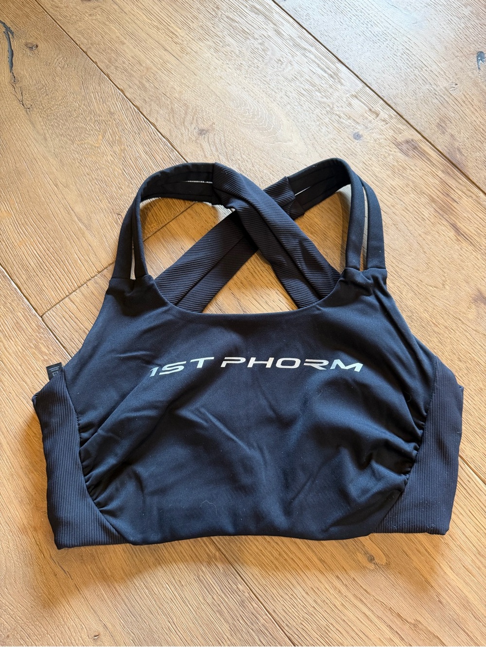 1st Phorm Women's Black Crossback Sports Bra